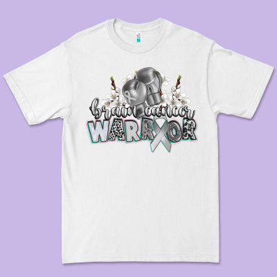 Brain Cancer Warrior Premium Tee Designed By Cowgirlartshop