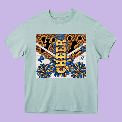 Cheer Heavy Core Tee Designed By Tumblerdesignbyshophia
