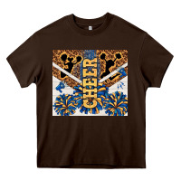 Chocolate Brown Cheer Heavy Core Tee - TumblerDesignByShophia