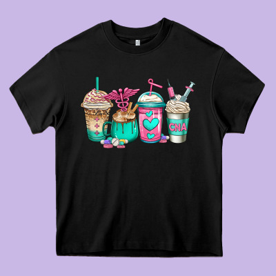 Cna Nurse Coffee Cups Heavy Core Tee Designed By Jasminsmagicworld