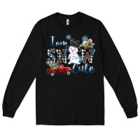 Black I am Snow Cute Long Sleeve Tee - FaDigitalArtStudio
