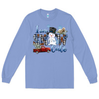 Colony Blue I am Snow Cute Long Sleeve Tee - FaDigitalArtStudio
