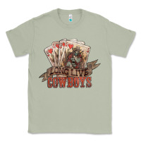 Matcha Long live cowboys cards Classic Tee - HowdyJamesFarm