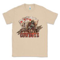 Mushroom Long live cowboys cards Classic Tee - HowdyJamesFarm