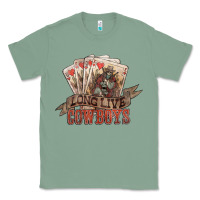 Sage Long live cowboys cards Classic Tee - HowdyJamesFarm