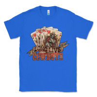 True Royal Long live cowboys cards Classic Tee - HowdyJamesFarm