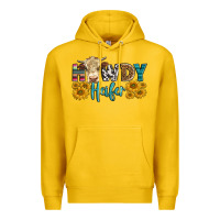 Lemon Western Howdy Heifer With Simmental Cow Premium Hoodie - LillyAllenDesigns