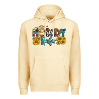 Pina Colada Western Howdy Heifer With Simmental Cow Premium Hoodie - LillyAllenDesigns