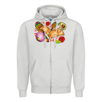 Dove Grey empanadas roses onion lime and avocado Zipper Hoodie - AdoDesignShop