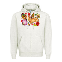 Empanadas Roses Onion Lime And Avocado Zipper Hoodie | Teevron