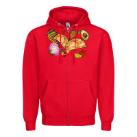 Red empanadas roses onion lime and avocado Zipper Hoodie - AdoDesignShop