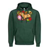 Sports Green empanadas roses onion lime and avocado Zipper Hoodie - AdoDesignShop