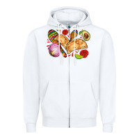 White empanadas roses onion lime and avocado Zipper Hoodie - AdoDesignShop