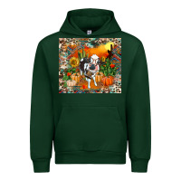 Forest Green Fall baby cow Urban Hoodie - RanaPortraitStore