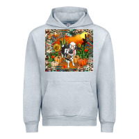 Heather Grey Fall baby cow Urban Hoodie - RanaPortraitStore