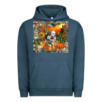 Pigment Midnight Navy Fall baby cow Urban Hoodie - RanaPortraitStore