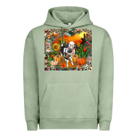 Pigment Oil Green Fall baby cow Urban Hoodie - RanaPortraitStore