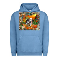 Pigment Pebble Blue Fall baby cow Urban Hoodie - RanaPortraitStore