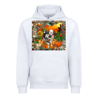White Fall baby cow Urban Hoodie - RanaPortraitStore