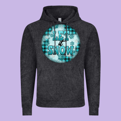 Let It Snow Vintage Hoodie Designed By Fadigitalartstudio