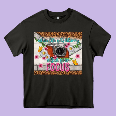 When Life Gets Blurry Adjust Your Focus Heavy Core Tee Designed By Tumblerdesignbyshophia