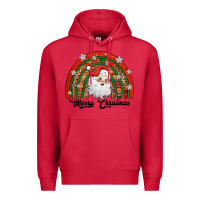 Cardinal merry christmas santa rainbow Premium Hoodie - Jasminsmagicworld