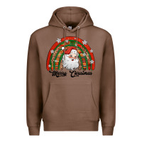 Chestnut merry christmas santa rainbow Premium Hoodie - Jasminsmagicworld