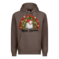 Coffee merry christmas santa rainbow Premium Hoodie - Jasminsmagicworld