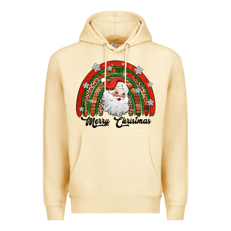 Merry Christmas Santa Rainbow Premium Hoodie by Jasminsmagicworld | Teevron