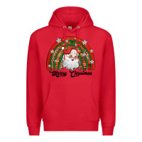 Red merry christmas santa rainbow Premium Hoodie - Jasminsmagicworld