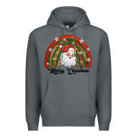 Rock merry christmas santa rainbow Premium Hoodie - Jasminsmagicworld