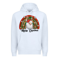 White merry christmas santa rainbow Premium Hoodie - Jasminsmagicworld