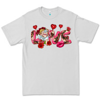 Dove Grey Love Valentine's Day Premium Tee - HowdyJamesFarm