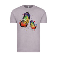 Vintage Zinc rainbow butterfly pride Vintage Tee - FaDigitalArtStudio