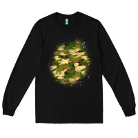 Black camouflage patch 5 Long Sleeve Tee - BundleAndBundleShop