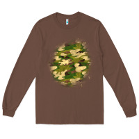 Chestnut camouflage patch 5 Long Sleeve Tee - BundleAndBundleShop