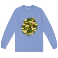 Colony Blue camouflage patch 5 Long Sleeve Tee - BundleAndBundleShop