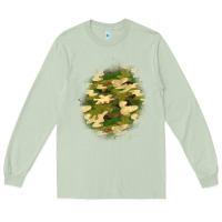 Matcha camouflage patch 5 Long Sleeve Tee - BundleAndBundleShop