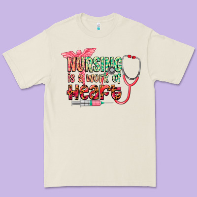Cowgirl Nursing Is A Work Of Heart Premium Tee Designed By Cowgirlartshop