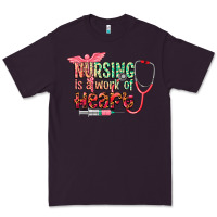 Plum cowgirl nursing is a work of heart Premium Tee - CowGirlArtShop