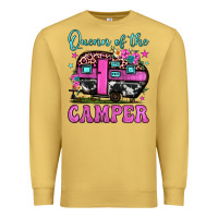 Antique Gold queen of the camper Premium Sweatshirt - JahusDesignShop