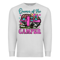 Dove Grey queen of the camper Premium Sweatshirt - JahusDesignShop