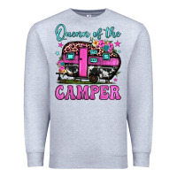 Heather Grey queen of the camper Premium Sweatshirt - JahusDesignShop