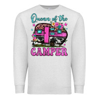 Oatmeal Heather queen of the camper Premium Sweatshirt - JahusDesignShop