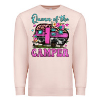 Pale Pink queen of the camper Premium Sweatshirt - JahusDesignShop