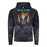 Cloud Black Wild Soul Bull Skull Vintage Hoodie - FaDigitalArtStudio