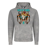 Cloud Rock Wild Soul Bull Skull Vintage Hoodie - FaDigitalArtStudio