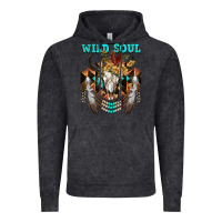 Vintage Black Wild Soul Bull Skull Vintage Hoodie - FaDigitalArtStudio