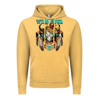 Vintage Mustard Wild Soul Bull Skull Vintage Hoodie - FaDigitalArtStudio