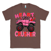 Chestnut Heart crusher pink monster truck Valentine's Day Classic Tee - HowdyJamesFarm